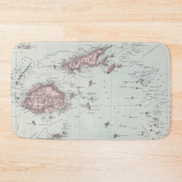 Item preview, Vintage Fiji Map (1904) designed and sold by BravuraMedia.