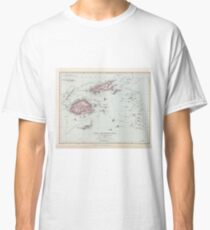 Vintage Fiji Map (1904) Classic T-Shirt