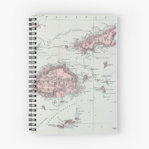 Item preview, Vintage Fiji Map (1904) designed and sold by BravuraMedia.