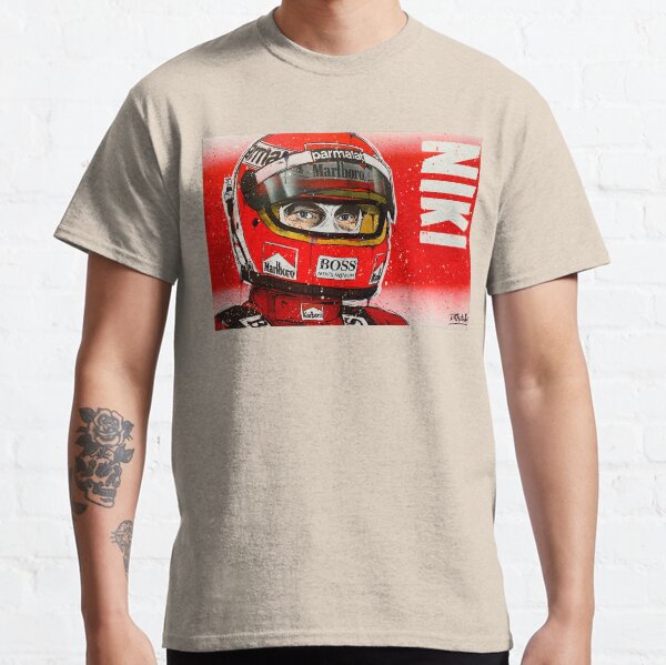 Niki Lauda F1 graffiti painting by DRAutoArt Classic T-Shirt