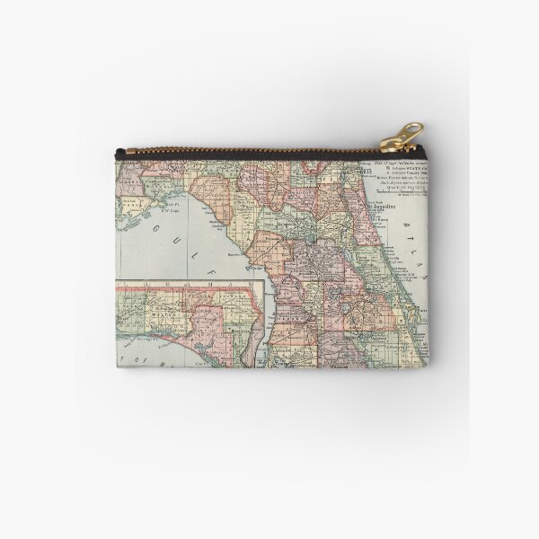 Item preview, Vintage Map of Florida (1891) designed and sold by BravuraMedia.