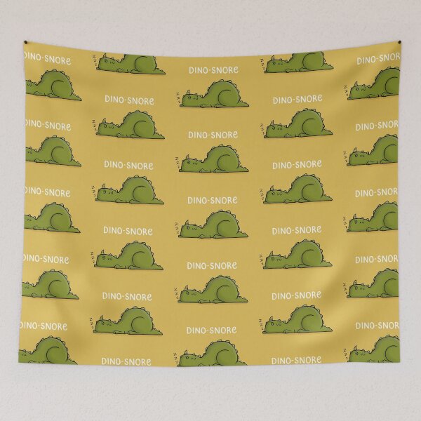 Item preview, Dino-snore - Funny Cartoon Dinosaur Art Illustration designed and sold by carlbatterbee.