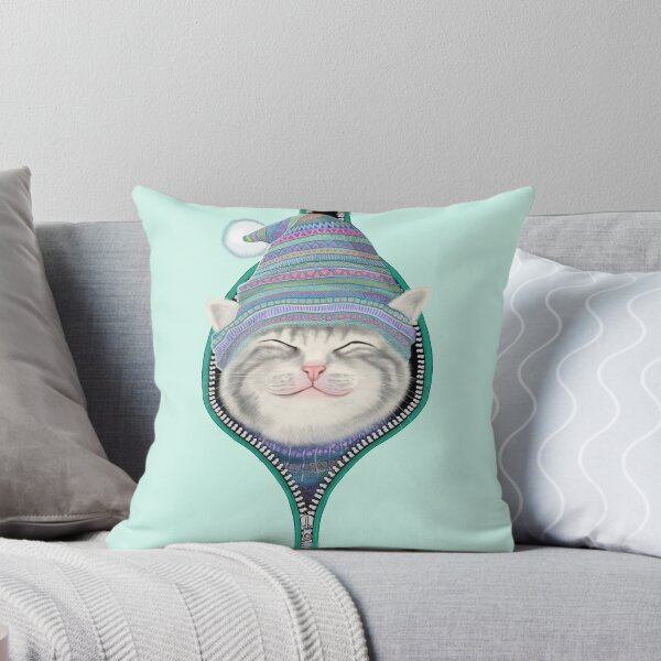 Item preview, Cat in the zip designed and sold by tummeow.