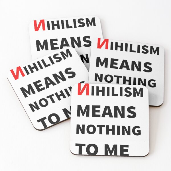Artikelvorschau, Nihilismus bedeutet nichts für mich - lustige Anti-Nihilismus-Nerd-Geschenkideen entworfen und verkauft von ASClothDesign.
