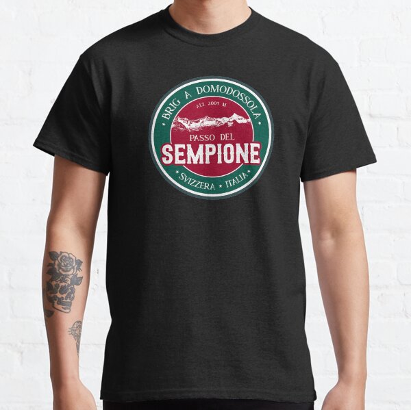 Passo Del Sempione Italy - Switzerland T-Shirt + Sticker Classic T-Shirt