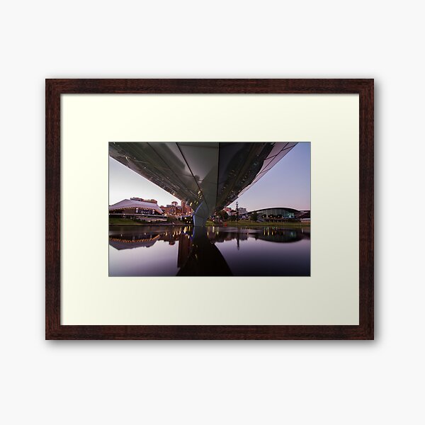ADELAIDE RIVERBANK PEDESTRIAN BRIDGE Framed Art Print