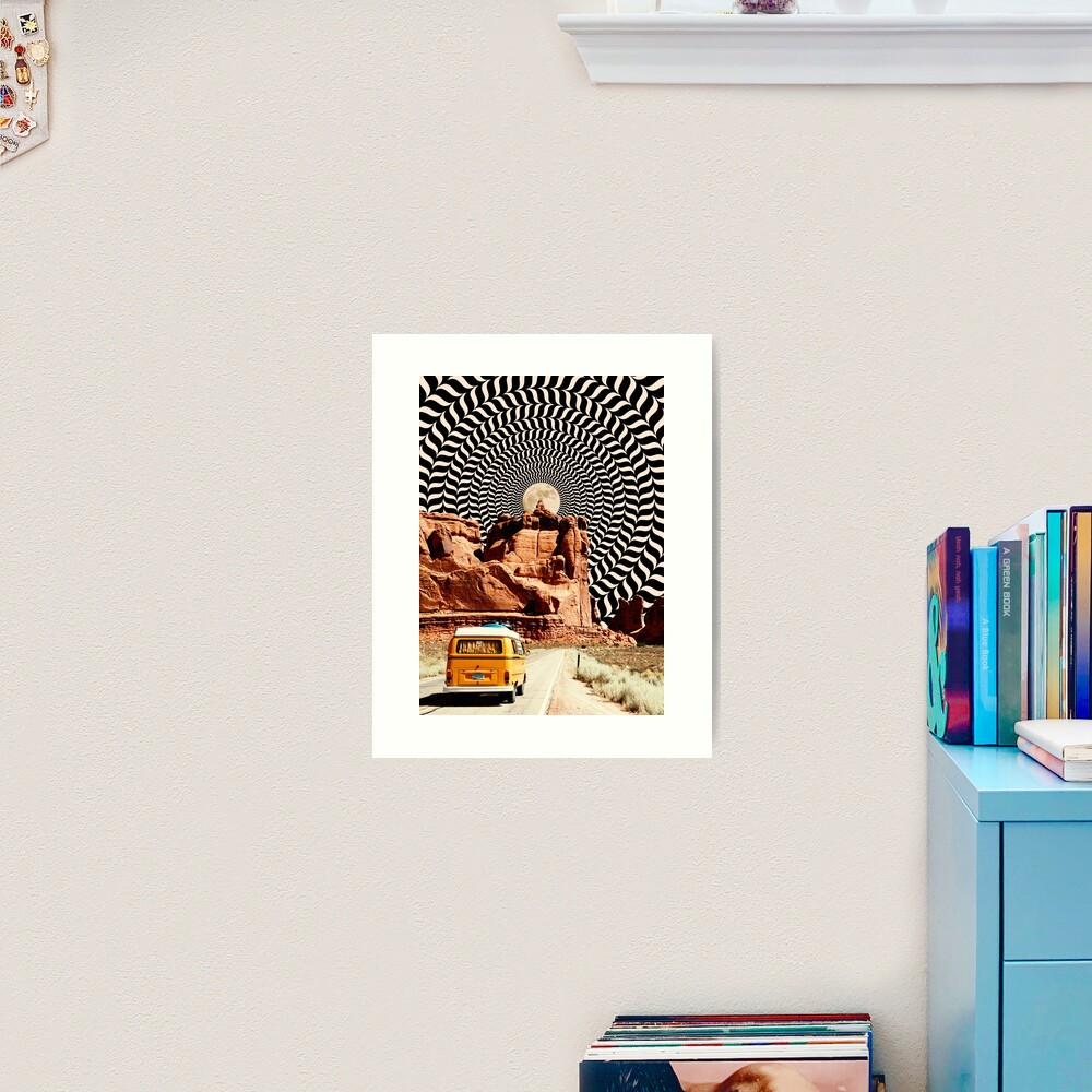 Illusionary Road Trip Art Print