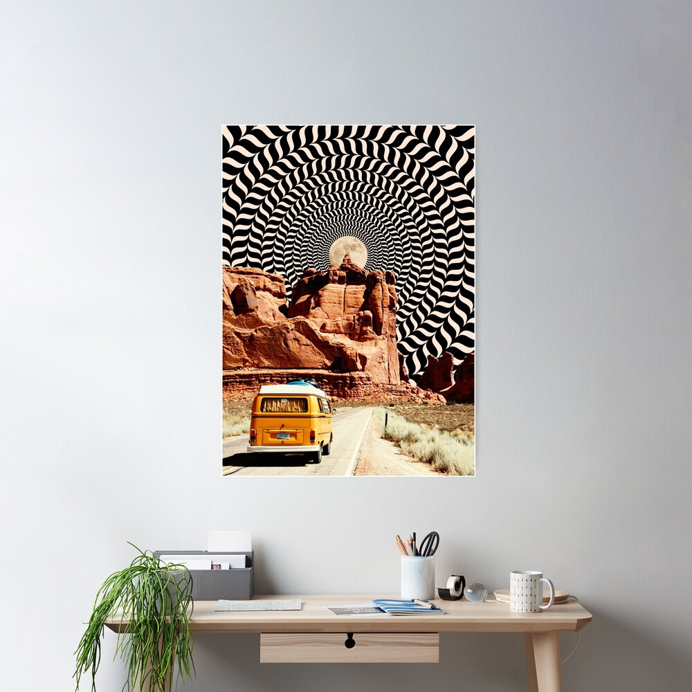 Illusionary Road Trip Poster
