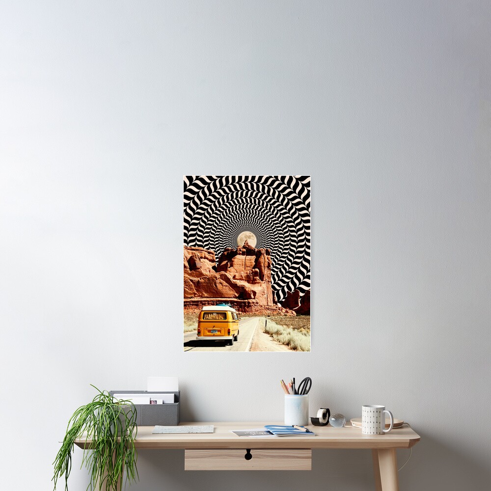 Illusionary Road Trip Poster