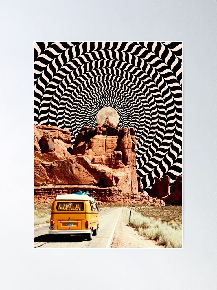 Alternate view of Illusionary Road Trip Poster