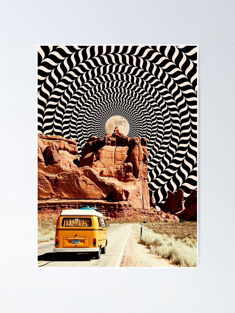 Alternate view of Illusionary Road Trip Poster