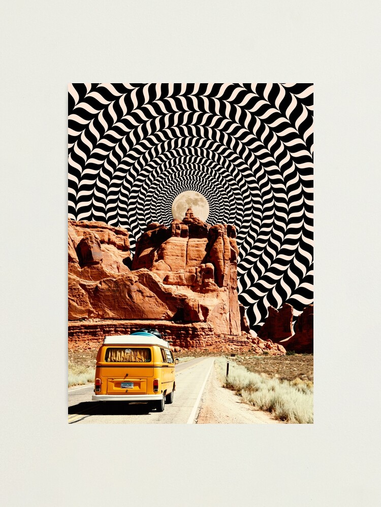 Alternate view of Illusionary Road Trip Photographic Print