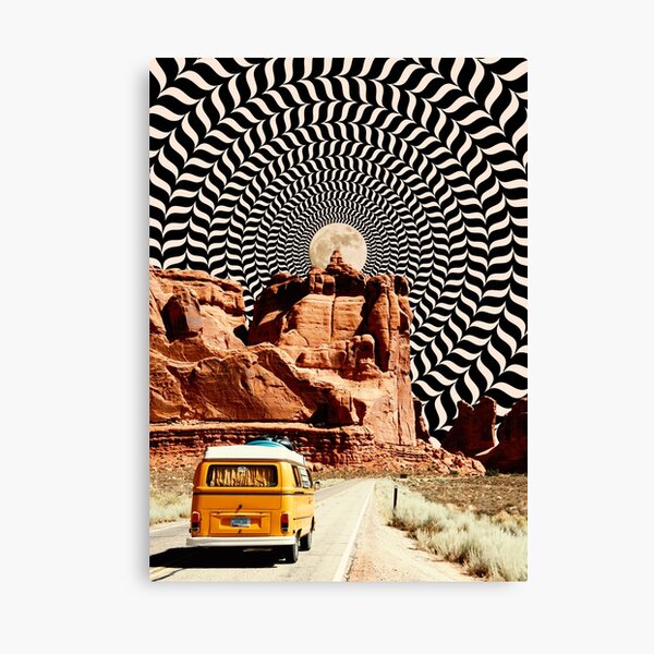 Illusionary Road Trip Canvas Print