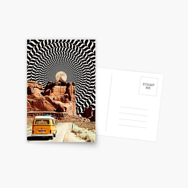 Illusionary Road Trip Postcard