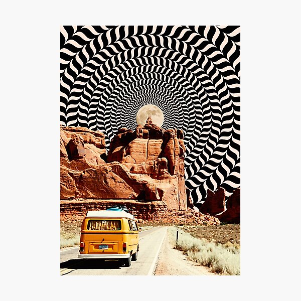 Illusionary Road Trip Photographic Print