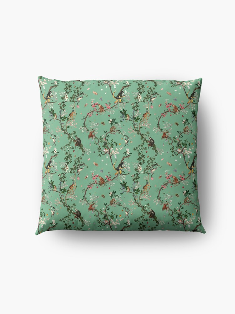 Alternate view of Monkey World Green Floor Pillow