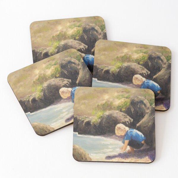 Item preview, FranciskaHoward, Artist, Painting, Lil Boy Blue, Child, Water, Rocks, Sand, Scene designed and sold by Franciska Howard.