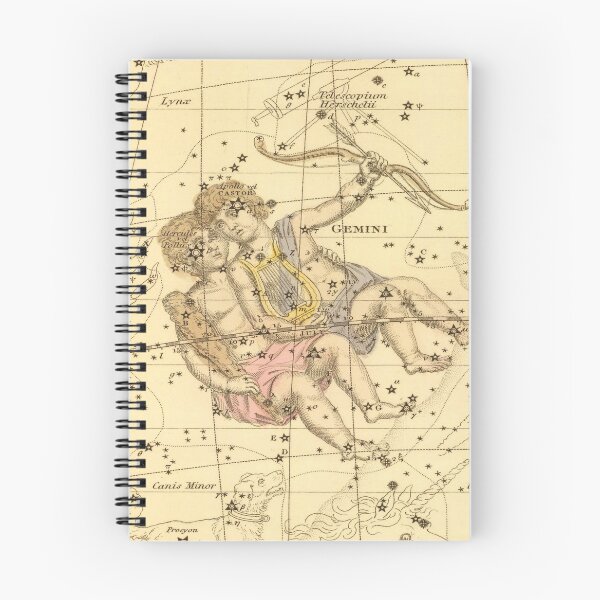 Item preview, Vintage Gemini Constellation Map (1822) designed and sold by BravuraMedia.