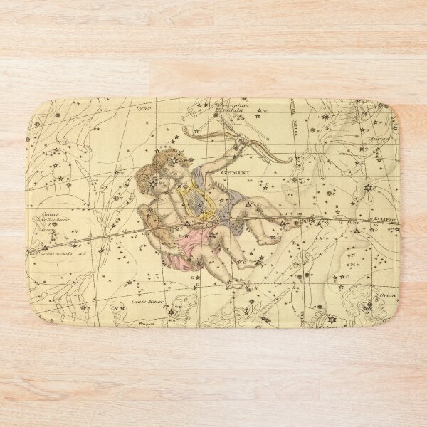 Item preview, Vintage Gemini Constellation Map (1822) designed and sold by BravuraMedia.