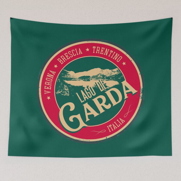Item preview, Lago Di Garda, Lake Garda Italy T-Shirt + Sticker designed and sold by ROADTROOPER.
