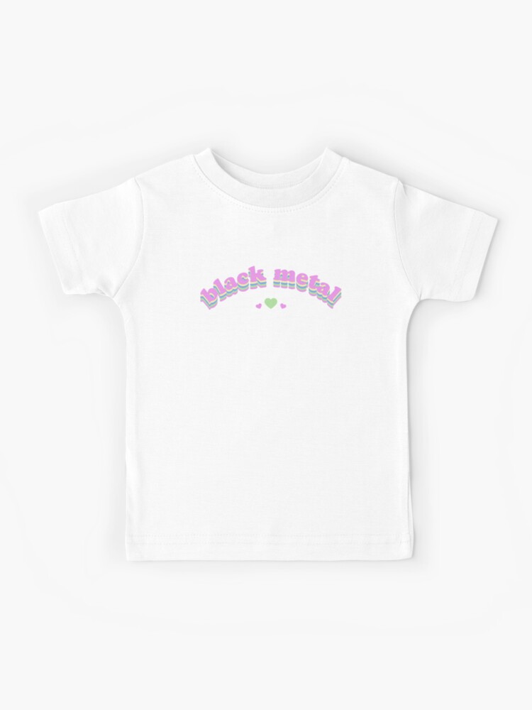 Camiseta para niños «Pastel gótico lindo metal negro arco iris» de  MartineMeeka | Redbubble