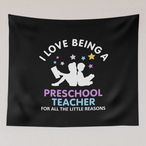 Item preview, Back To School Trendy Teachers Gift - I Love Being A Preschool Teacher For All The Little Reasons designed and sold by PremiumDesignz.