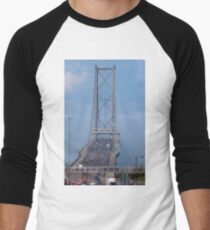 The Forth Road Bridge in the Fog Baseball ¾ Sleeve T-Shirt