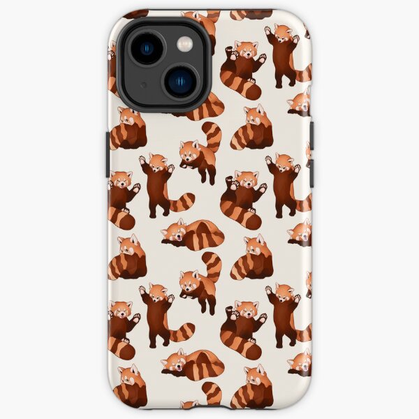 Red Panda Pattern iPhone Tough Case