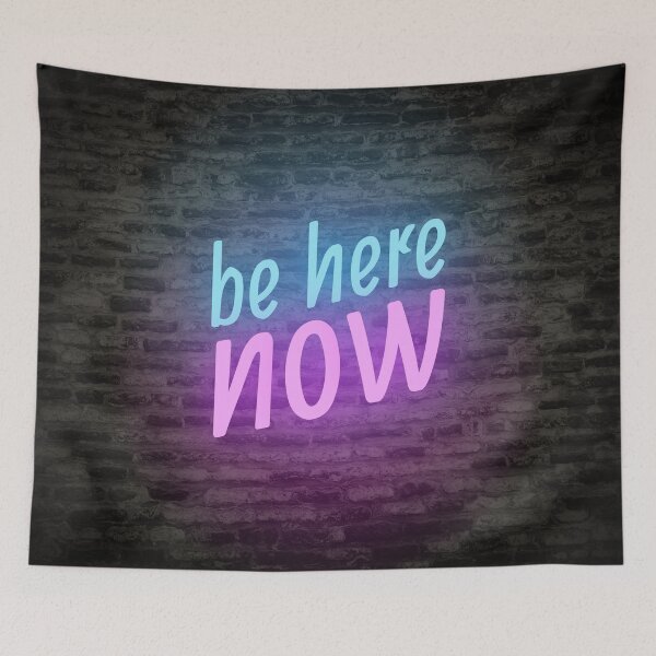 Item preview, Neon Lights - Be Here Now designed and sold by MartineMeeka.