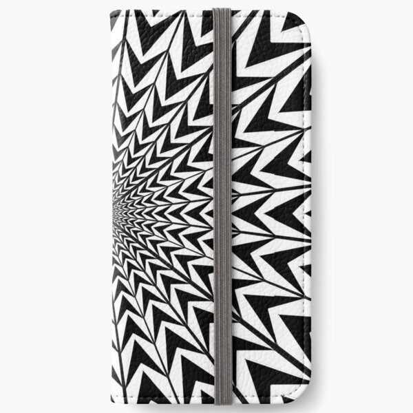 #Design, #abstract, #pattern, #illustration, psychedelic, vortex, modern, art, decoration iPhone Wallet