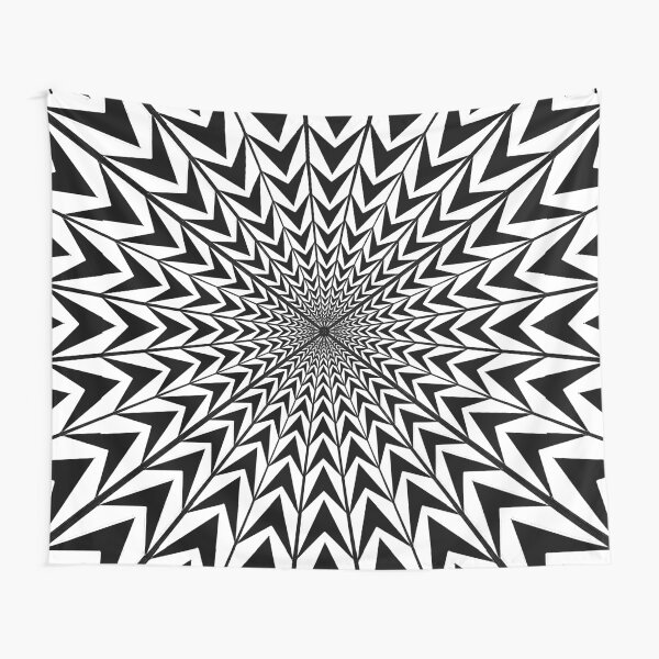 #Design, #abstract, #pattern, #illustration, psychedelic, vortex, modern, art, decoration Tapestry