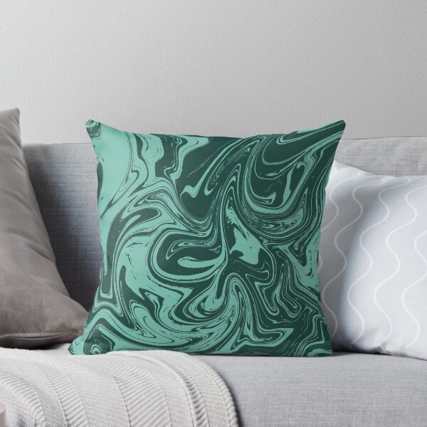 Item preview, Green and Spearmint Marble pattern designed and sold by illidesign.