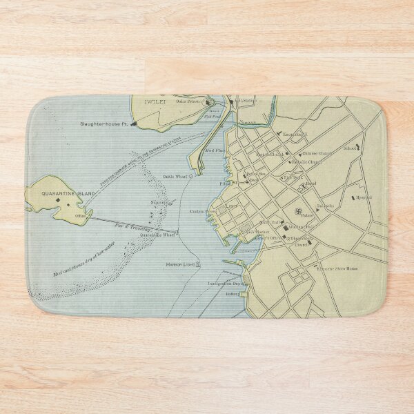 Item preview, Vintage Honolulu Hawaii Map (1901) designed and sold by BravuraMedia.