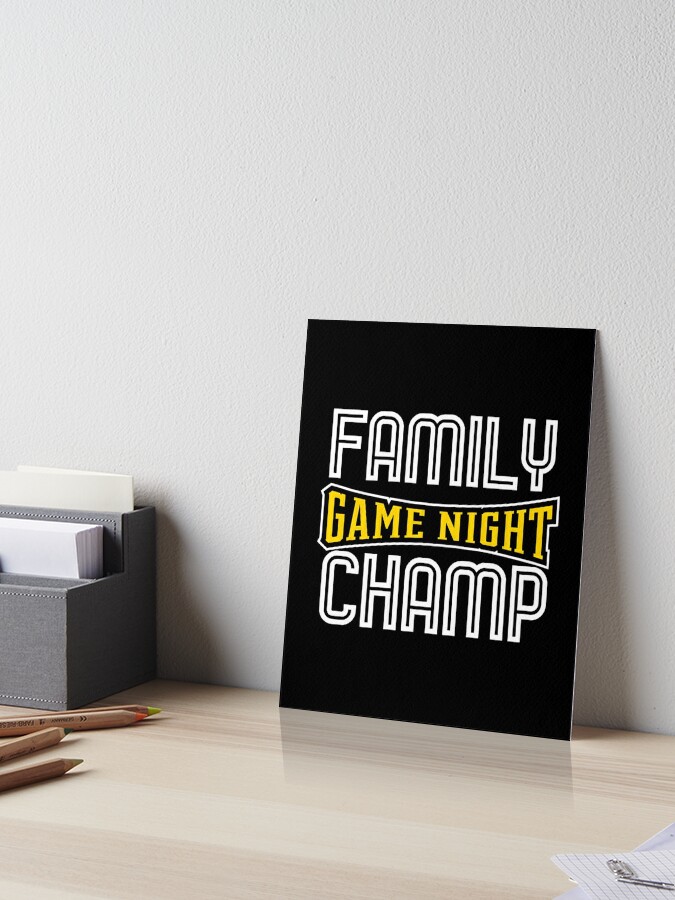 game night trophy