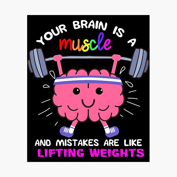 Growth Mindset Teacher product, Inspirational designs Photographic Print