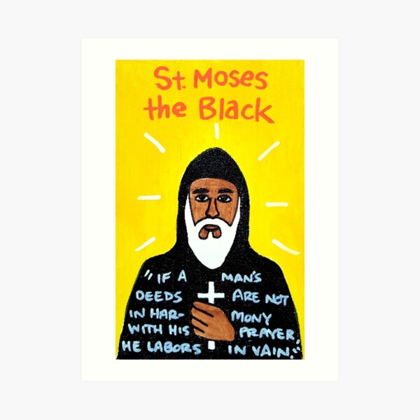 St. Moses the Black Religious Folk Art Art Print