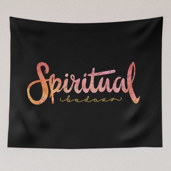 Item preview, Spiritual Bad-Ass Tropical Gold on black  designed and sold by Björn Lisinski.