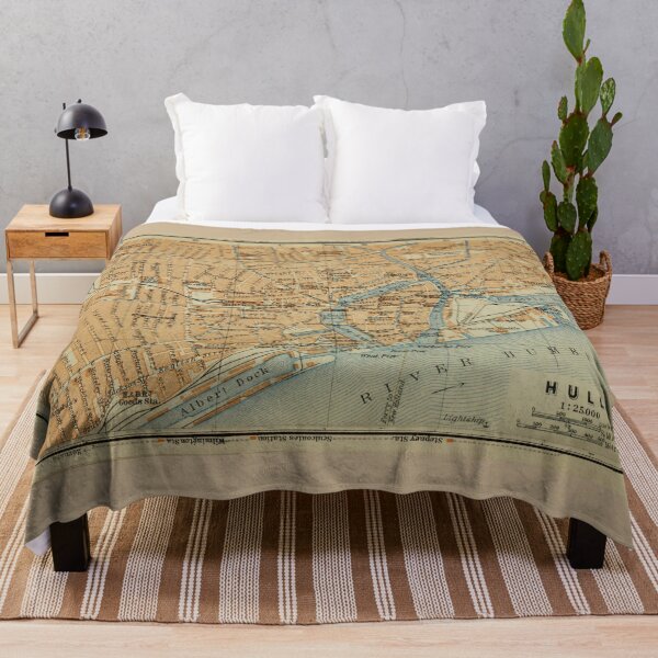 Item preview, Vintage Hull England Map (1910) designed and sold by BravuraMedia.