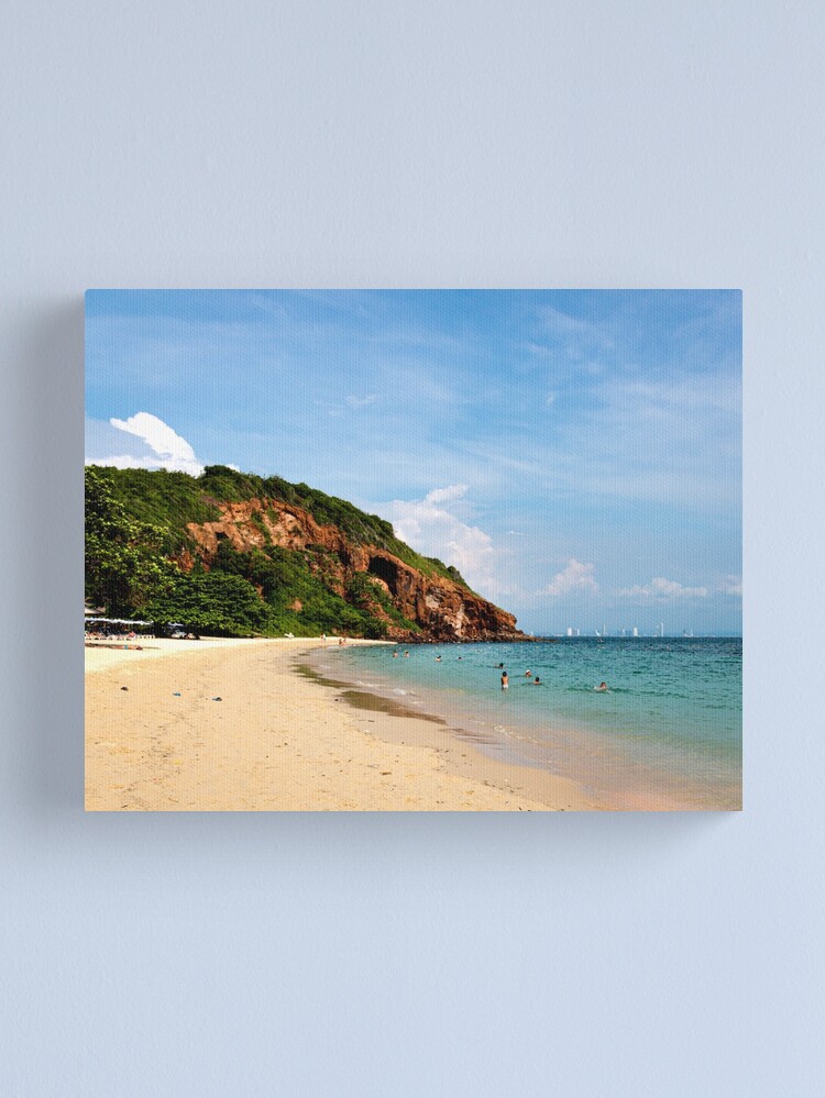 Thumbnail 1 of 3, Canvas Print, Nual beach designed and sold by darren-j-mcleod.