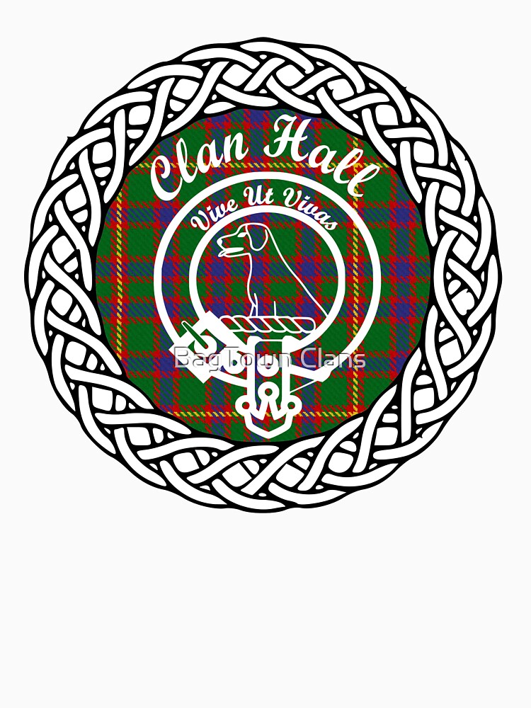 "Clan Hall surname last name tartan crest badge" Tshirt by ljrigby