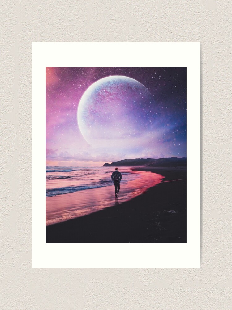 Alternate view of Night Stroll Art Print