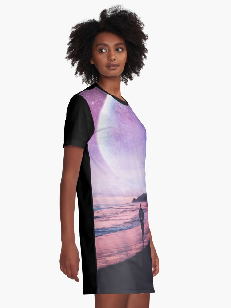 Alternate view of Night Stroll Graphic T-Shirt Dress