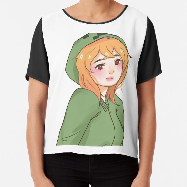 Girls Minecraft T Shirts Redbubble - repeat darksin girl too thicc for roblox high school