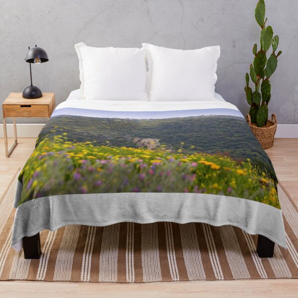 Item preview, View of Montfort Castle in the Mountains of Galilee through the wildflowers. Landscape designed and sold by EG Creativity Art.