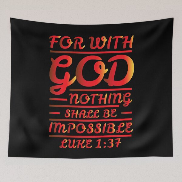 Item preview, Luke 1:37 designed and sold by plushism.