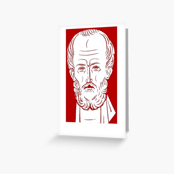 The Face of Santa Claus | St Nicholas of Myra Greeting Card