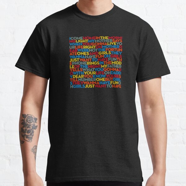 Lyrics Cyndi Lauper T-Shirts for Sale