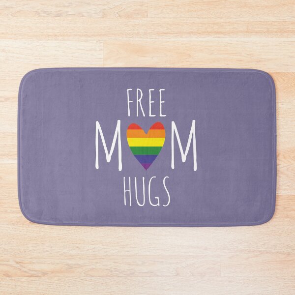 Item preview, Free Mom Hugs LGBT Gay Pride Rainbow Heart Cute Design  designed and sold by alenaz.
