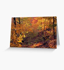 Fiery Forest Greeting Card