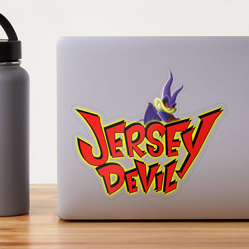 Jersey Devil Logo Sticker for Sale by Rúben Fernandes